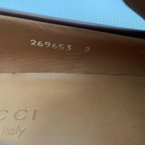 GUCCI Jordaan Horsebit Loafer In Brown Leather Sz 9 Men's Luxury Designer Shoe - Picture 8 of 9